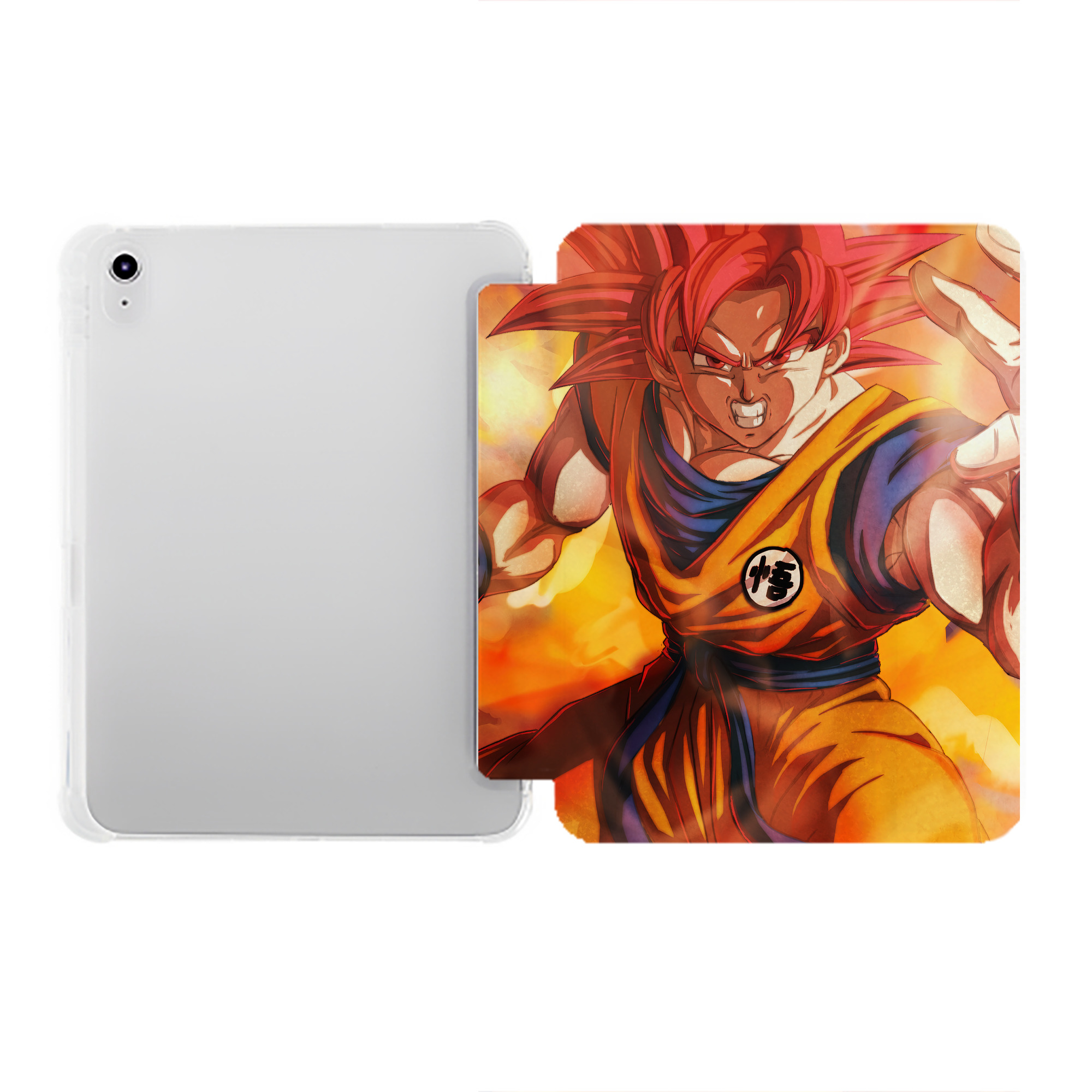 （画像用） ドラゴンボール DRAGON BALL IPad ケース ペン収納付き 三つ折りスタンド PUレザー×シリコン 対応機種9.5/10.5/10.9インチ